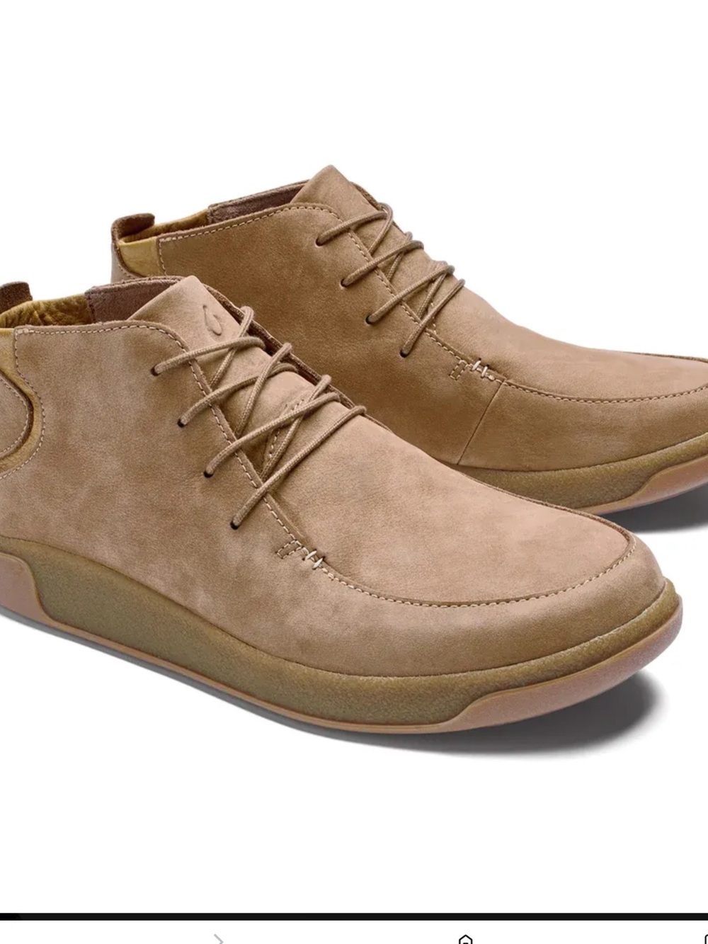 OluKai Men's Tan Leather Chukka Boots SZ 11 NWT